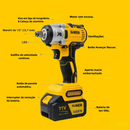 Chave de impacto sem escova DAOYI 21V com controle de velocidade sensível à pressão para trabalhos precisos