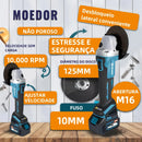 Kit de ferramentas 4 em 1 Furadeira, Chave de fenda/Chave de impacto/Amolador/Martelo 2 baterias de 68 V Caixa